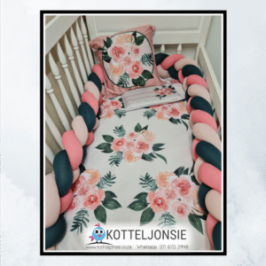 Flowers - Green & Blush - Combo options or duvet only