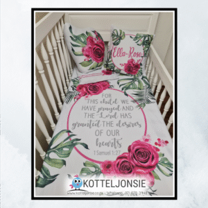 Flowers - Magenta Roses & Forrest Foliage - Combo options or duvet only