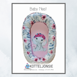 Baby Nest - Navy & Magenta Flower Ellie
